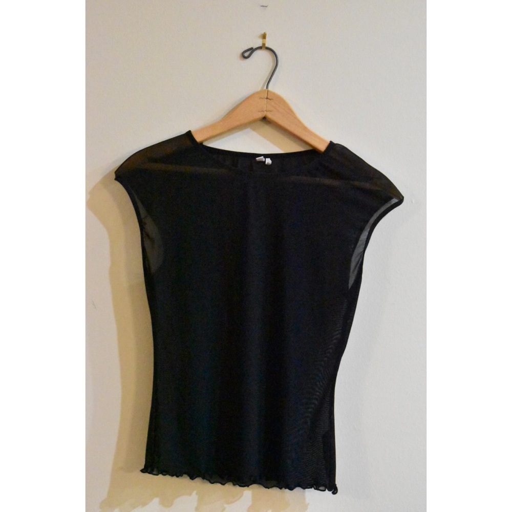 Urban Outfitters Black Mesh Top